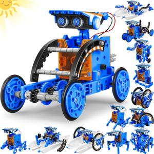 STEM 13-in-1 Education Solar Power Robots Toys for Boys Age 8+ , Educational Toy DIY Science Kits for Kids, Building Experiment Robotics Set Birthday Gifts for 8+ years old boys and girls ., 0.2 Inches X 0.2 Inches X 0.2 Inches