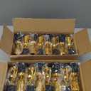 Highergo 24 Pcs Mini Trophies Awards Plastic Gold Trophy Cups Party Favors Adults Metal Trophy with Stickers for School Football Basketball Sports Competition Staff Reward Appreciation Gifts