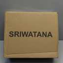 SRIWATANA Shower Caddy Hanging, Bathroom Organizer, No Drilling Shelves Over Shower Head, Bath Rack Holder with Hooks for Razors and Sponge - Gold