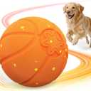 Invengo Interactive Dog Ball, Automatic Rolling Dog Toys with 3 Play Modes, E-TPU Material Dog Balls, IP65 Waterproof Interactive Dog Toys for Medium Dogs(Orange)