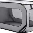 BOYUZHE Foldable Dog Kennel for Large Dogs 36-inch, Portable Waterproof Dog Crate, Pop-Up Indoor/Outdoor Pet Cage & Car Seat Travel Bed (Grey)