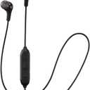 JVC Soft Wireless Earbud with Stayfit Tips, Remote and Mic and Bluetooth Black (HA-FX9BTB)