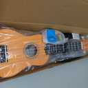 Everjoys Soprano Ukulele Beginner Kit 21 Inch w/Free Online Lesson Gig Bag Tuner Picks Strap, Fast to Learn (Honey)