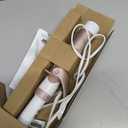 Conair Double Ceramic 1 -Inch Curling Iron, 1 -Inch Barrel Creates Soft Waves & Curls, Hair Curler for Use on Medium & Long Hair, White/Rose Gold