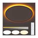 UprizeP 19 inch Flush Mount LED Ceiling Light with Night Light, 45W 4500LM
