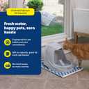 PetSafe Drinkwell Platinum Cat Water Fountain - Pet Fountain for All Pet Sizes, Encourages More Drinking, Includes Replaceable Carbon Filter, Indoor Use, Grey (168 oz/5L)