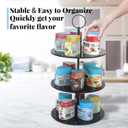 Flavor Pods Holder for Ninja Thirsti Flavored Water Drops, Holds 15 Pods Storage Rack for Ninja Thirsties Drink System, Acrylic Pods Organizer for Ninja Thirsty, Black