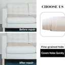 Leather Repair Patch, Self Adhesive Leather Repair, Large Vinyl Patch Tape for Couches, Furniture, Car Seats, Cabinets, Wall, Handbags Beige, 3.5X79 Inch
