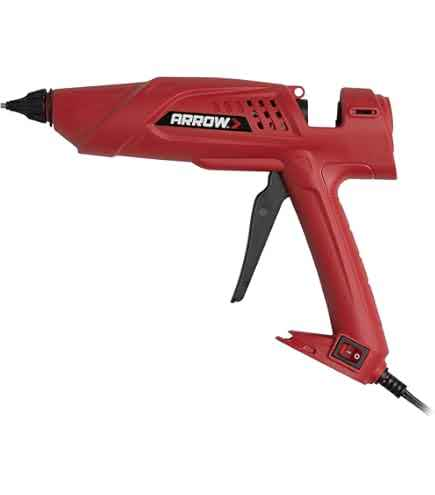 Arrow Fastener 300-Watt Heavy Duty Professional Electric Hot Melt Glue Gun for Crafts, Construction, and Wood, Clear