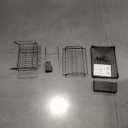 GLOGLOW 2 Tier Dish Drying Rack with Cup Holder and Utensil Holder Space Saving Metal Black Dish Drainer for Kitchen Countertop (Black)