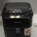 DEIME Air Fryer 4.5 Qt, Small Airfryer Digital Space Saving Compact, Bake, Reheat, Roasts for Quick Easy Meals, Mini Compact & Quiet, Nonstick & Dishwasher Safe Basket with Toast Rack (Black)