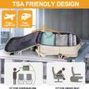 JBAOWEI Large 40L Travel Backpack  Airline & Flight Approved Carry-On Luggage, Waterproof, Durable & Lightweight Design for College, Outdoor Sports & Weekend Getaways  Cream