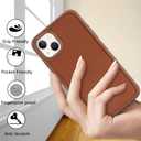 for iPhone 13 mini Case with Built-in Screen Protector & Full Body Protective,for Apple iPhone 13 mini Phone Cases for Men Women Girl-Brown