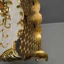 Bling Rhinestone Tissue Box Holder,Luxurious European Style Rose Tissue Box Cover for edroom,Office,Bathroom,Home,Travel,Restaurant(Gold&White)