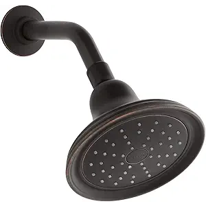 Kohler K-45413-G-2BZ Devonshire 1.75 gpm Single-Function Katalyst air-Induction Technology showerhead, Oil-Rubbed Bronze
