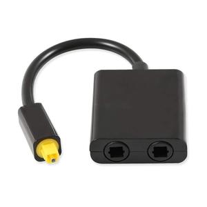 2 Out 1 in Optical Audio Splitter,Dual Port Optical Audio Cable Adapter,for Splitter Fiber Replacement