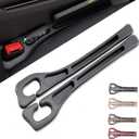 car seat gap filler, No Drop Seat Guard, Seat Gap Fillers for All Cars, Prevents Items from Falling, Easy to iInstall (Black)