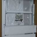 Furologee White Nightstand with Fabric Drawer, Small Side Table for Small Spaces, 2 Tiers Storage Shelves End Table, Night Stand for Living Room, Bedroom, Dorm (1)