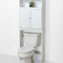 Zenna Home Cottage Collection over the Toilet Spacesaver, Bathroom Storage Shelves, White