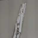 White Tension Curtain Rod for Windows 28 to 48 inch, Adjustable Expandable Pressure Spring Curtain Rod No Drilling, 7/8" Curtain Rod for Bedroom Doorway Closet Door