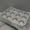 2-Pack Cupcake Pan with Lid, 12-Cup Nonstick Muffin Pan with Handle  Cupcake Carrier for Baking & Transporting, Perfect for Party, Holiday, Gathering (Silver)