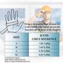 JUMPHIGH Safety Work Gloves, Men's Utility Mechanic Working Gloves for All Purpose, Touchscreen Compatible, Flexible Breathable Fit, Knuckles & Palm (M)