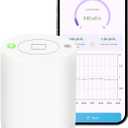 Bluetooth Radon Detector for Home, High-Precision Sensor, Real-Time Radon Gas Monitoring, Short & Long-Term Data with Trend Charts, App Control, Rechargeable Battery, LED Alerts