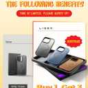 LISEN 3 in 1 Magnetic Shockproof for iPhone 16 Pro Max Case Slim [Fit for MagSafe][Military Grade Protection] Translucent Matte Phone Case for i Phone 16 Pro Max, Black, Brown, Blue