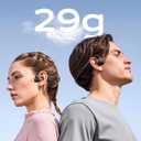 Bone Conduction Headphones,Open Ear Headphones Bluetooth 5.3 with Mic,Bone Conduction Earbuds 12Hrs Playtime,IPX7 Sweatproof Waterproof Sport Earphones for Running,Walking,Cycling,Gym