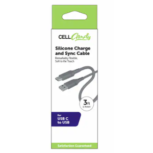 CELLCandy USB-C Silicone Charge & Sync Cable