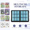Trading Card Binder, 9 Side Loading Pocket Card Album Hold Up to 540 Cards, Zipper Binder for Cards Collection, TCG Card Holder for Game Card, Sports Card, Yugioh, MTG etc.Purple