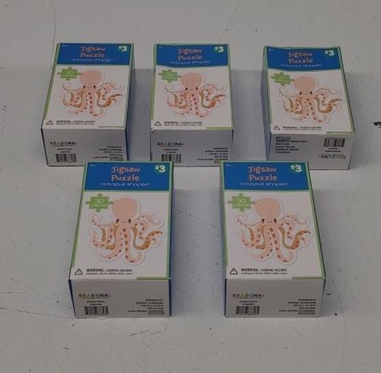 Jigsaw Puzzle Octopus shaped 3+, 5 Pieces