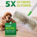 Heavy Duty Dry Sweeping Cloths Compatible with Sweeper Mop, Microfiber Duster Mop Pads Refills for Cleaning Hardwood Floor Dust and Pet Hair, Disposable (100)