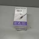 10 x StayCable 3.3FT USB A to USB C Cable with Built-in Magnetic Holder for Nightstand, Desk and Car, 3A Fast Charging Anti-Drop Cord with 2 Adhesive Metal Plates, Braid Type-C Data Cable for iPhone 17 (White)