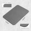 2 Pack Stone Bath Mat, Diatomaceous Earth Shower Mat, Non-Slip Super Absorbent Quick Drying Bathroom Kitchen Floor Mat (Grey, 24x15)