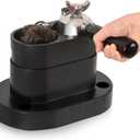 Espresso Portafilter Cleaner Machine Electric - Automatic Portafilters Coffee Puck Sucker Cleaning Brush Machine for Commercial Standing Knock Box Espresso Accessories