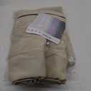 ChrisDowa 100% Blackout Curtains 63 inch Long for Bedroom with Black Liner, 2 Thick Layers Total Blackout Thermal Insulated Grommet Window Curtains 2 Panels Set (Light Beige, 52 x 63 Inch)