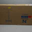 Mobile TV Stand with Power Outlet, Tilting & Swivel Rolling TV Cart for 32-75 Inch TVs, Height Adjustable Portable TV Stand with Shelf, Portrait/Landscape, 88 lbs Capacity, Max VESA 600x400mm