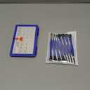 Upgrade Version Magnetic Eye Glass Repairing Kit, Eyeglass Repair Tool Kit with Compact Screw Box Include Nose Pads, Precision Screwdriver Set, Screws, Tweezer for Eyeglass, Sunglass, Spectacles Watch