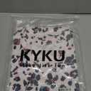 KYKU Women's Tank Top Summer Sleeveless T Shirt Casual V Neck Curved Hem Blouses Size XL