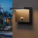 Lustrlach Solar Light Outdoor Motion Sensor Wall Sconce LED Exterior Lighting Fixture for House Modern Outside Front Porch Light with 3 Moders,IP65 Waterproof