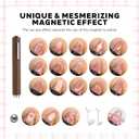 Gel Nail Polish Set, Cat Eye Gel Polish Kit, Holographic Reflective Magnetic Shimmer Glitter Nude Brown Pink Skin Tones Nail Art, Manicure Salon DIY Gifts, Soak Off, UV/LED Cured (9 Colors G)