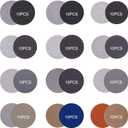 120 Pcs 3 Inch Sandpaper Polishing Pad, Bench Grinder Attachment, 60-10000 Grit, Sanding Attachment Kit for Wood, Resin, Jewelry, and Car Waxing