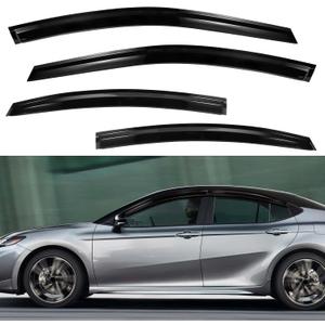 Rain Guards Window Visors Set Compatible with 2024 2025 Toyota Camry Sedan Out-Channel Vent Shades Vent Deflectors Rain Visors 4pcs