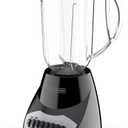 BLACK+DECKER 10-Speed Countertop Blender, BL2010BP, 6-Cup Plastic Jar, Dishwasher-Safe, Stainless Steel, Suction Feet