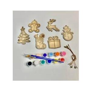 QINGQIU Christmas Wooden Magnet Toys, Pack Of 2