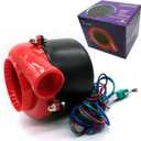 Car Turbo Whistle, Exhaust Muffler, Universal Turbo Whistle, Turbo Sound Exhaust Muffler Pipe Whistle Car Roar Make (Red Black)