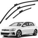 26"+ 18"+ 11" Windshield Wiper Blades Fit for VW Volkswagen Golf 2015-2021, GTI 2015-2021, e-Golf 2015-2020 Original Equipment Windshield Wipers Top Lock Car Accessories 3-Pack