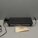 Pemberly Row Teppanyaki Table Top Grill Griddle BBQ Nonstick Camping Black