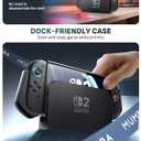Mumba Dockable Case for Nintendo Switch 2 2025, [Blade Series] TPU Grip Protective Cover Accessories Compatible with Switch 2 7.9 Inch and Quick-Release Joy-Con Design (Mixtape)